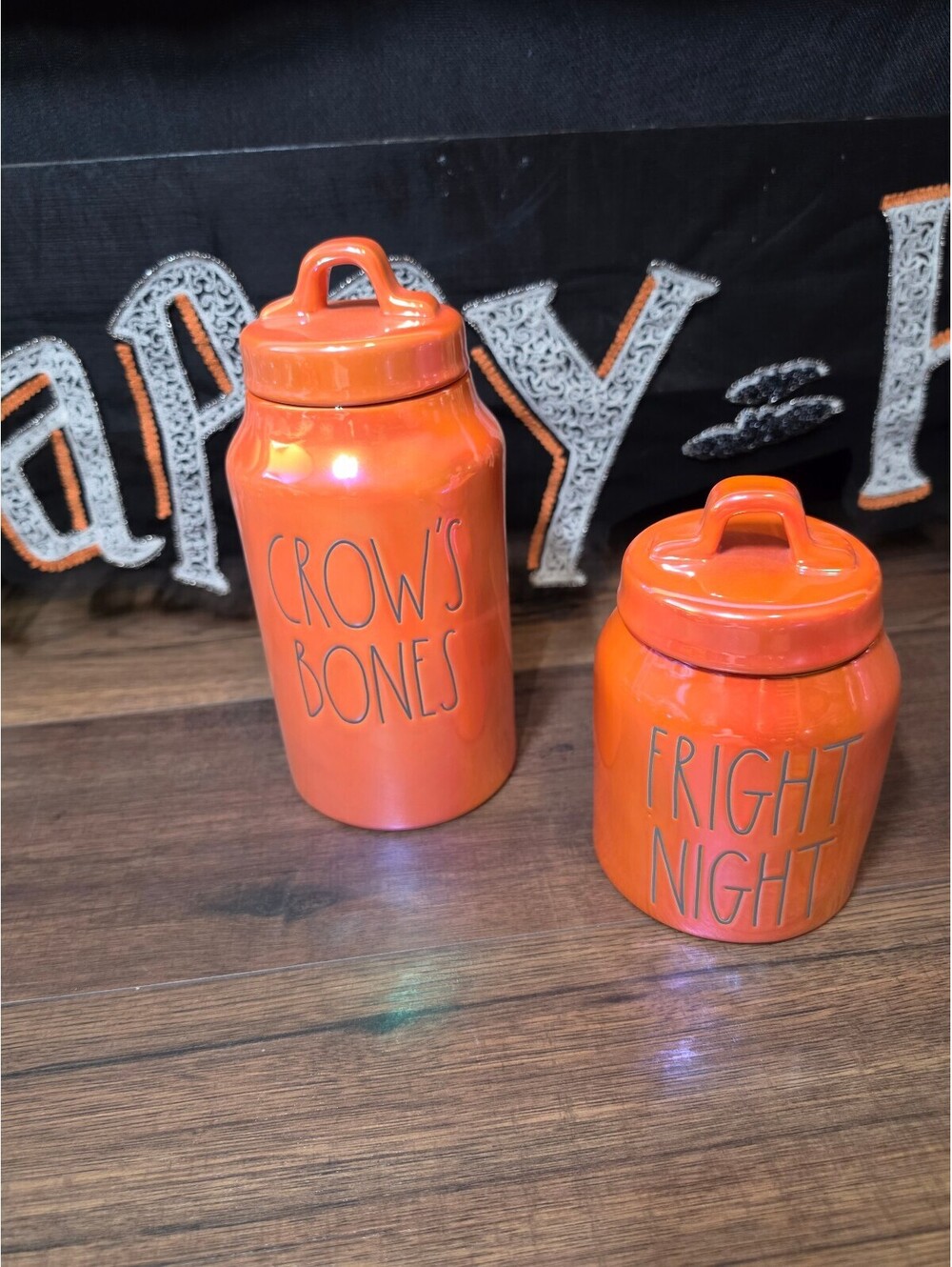 Rae dunn Halloween Canisters